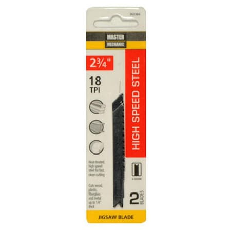 Disston 2.75 in. 18 Tooth Jigsaw Blade, 2PK DI569802